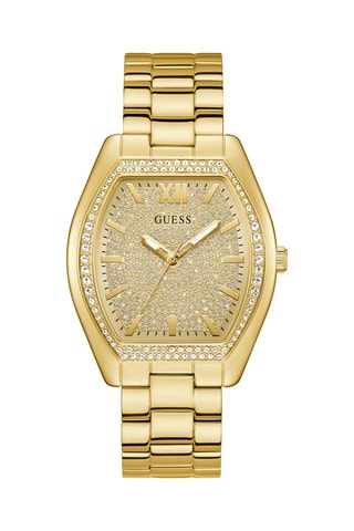 Montre à quartz en acier - Doré