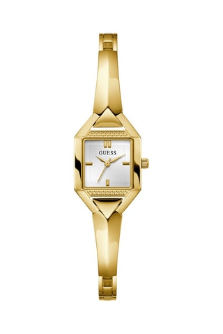 Montre à quartz en acier - Doré et blanc