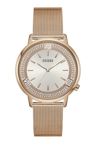 Montre à quartz en acier - Doré rose