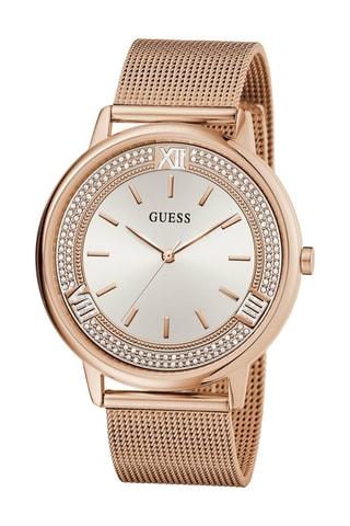 Montre à quartz en acier - Doré rose