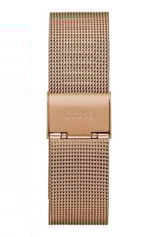 Montre à quartz en acier - Doré rose