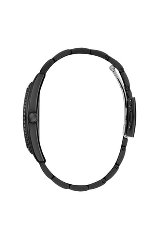 Montre à quartz en acier - Noir