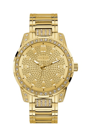 Montre à quartz en acier - Doré