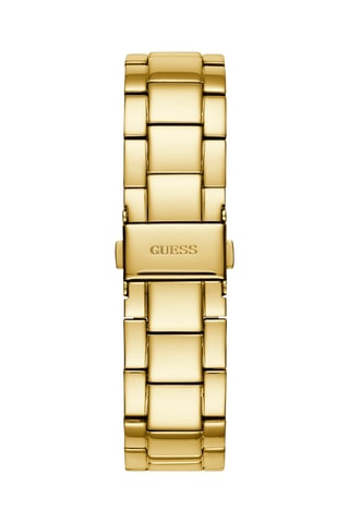 Montre à quartz en acier - Chronographe - Doré et blanc