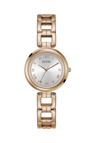 Montre à quartz en acier - Doré rose