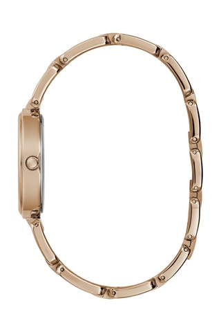 Montre à quartz en acier - Doré rose