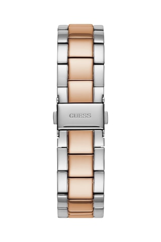 Montre à quartz en acier - Argenté et doré rose