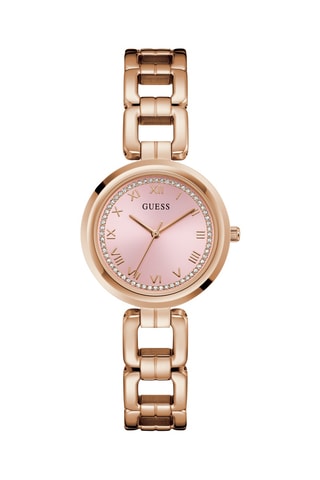 Montre à quartz en acier recyclé - Doré