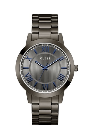 Montre à quartz en acier inoxydable - Gris