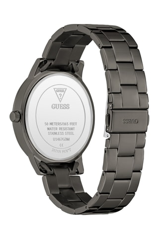 Montre à quartz en acier inoxydable - Gris