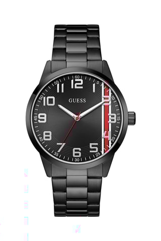 Montre à quartz en acier inoxydable - Noir