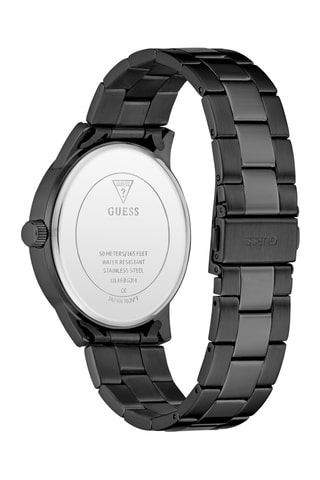 Montre à quartz en acier inoxydable - Noir