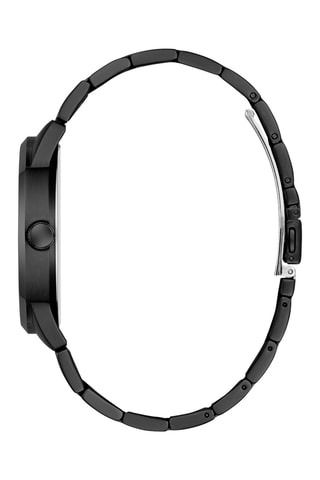 Montre à quartz en acier inoxydable - Noir