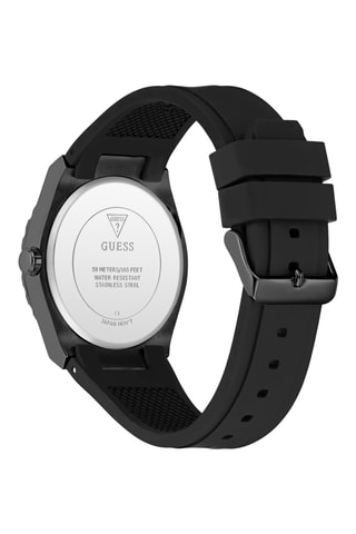 Montre à quartz en silicone - Noir