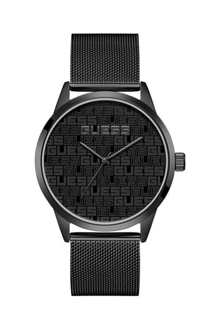 Montre à quartz en acier - Noir