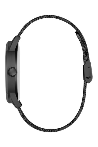 Montre à quartz en acier - Noir