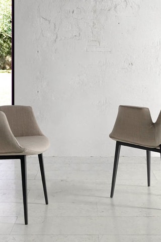 Chaise - Beige et noir