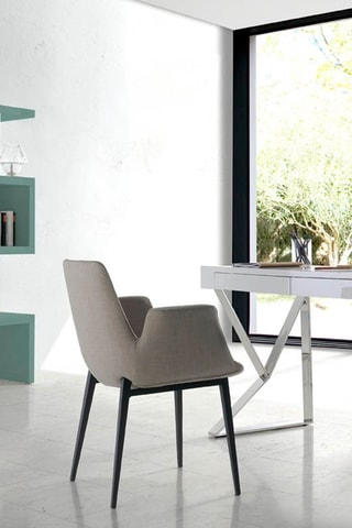 Chaise - Beige et noir