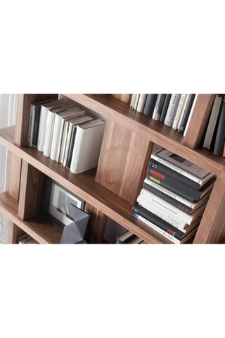 Bibliothèque Imitation noyer