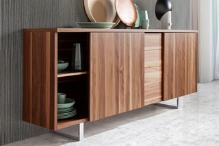 Buffet 2 portes - Imitation noyer