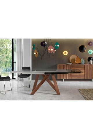 Buffet 2 portes - Imitation noyer