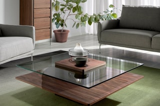 Table basse - Imitation noyer