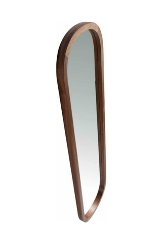 Miroir ovale - Imitation bois