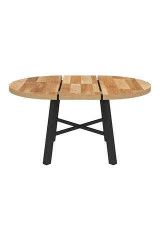 Table à manger extensible Mathilde - Imitation bois et noir