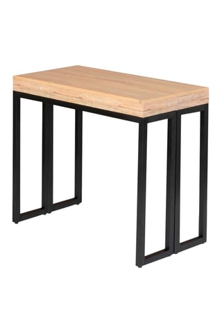 Table extensible Manufacture - Naturel et noir