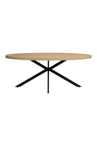 Table à manger Céleste - Imitation bois et noir