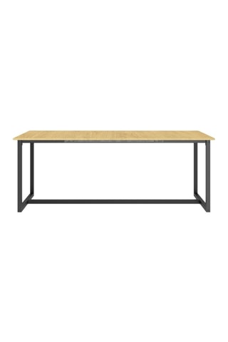 Table à manger extensible Memphis - Imitation bois et noir