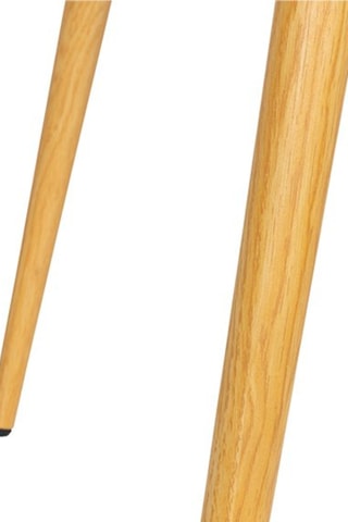 Table Sally - Imitation bois et blanc