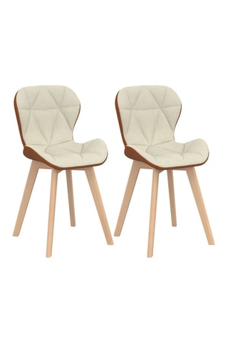 2 chaises en bois Gladys - 46 x 79 x 50 cm