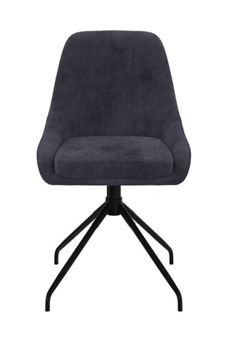 2 chaises Olivia - 47,5 x 79 x 54 cm - Revêtement en velours