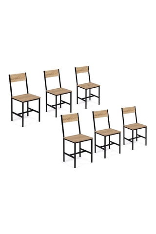 6 chaises Memphis - 41 x 85 x 45 cm   