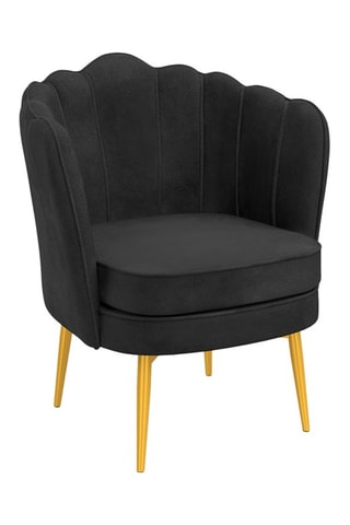 Fauteuil Arielle - Gris et doré