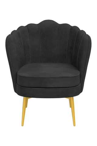 Fauteuil Arielle - Gris et doré