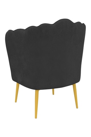 Fauteuil Arielle - Gris et doré