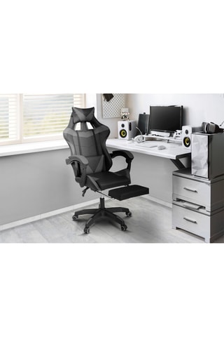 Fauteuil de bureau spécial gaming - Noir et gris