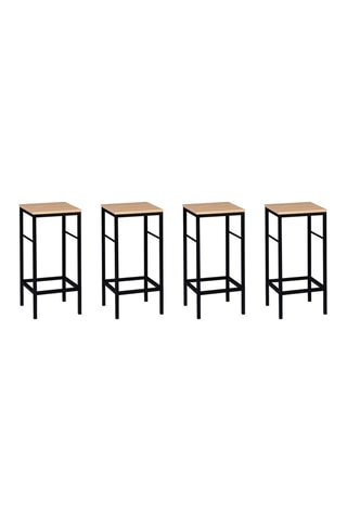4 tabourets de bar Memphis - 32 x 67 x 32 cm
