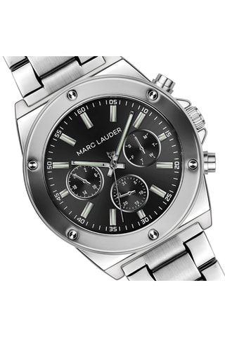 Coffret montre à quartz en acier et bracelet