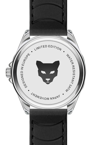 Montre à quartz en silicone Madrid - Noir