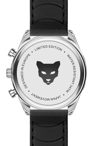 Montre à quartz en silicone Lisbon - Tachymètre - Noir et vert