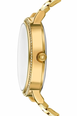 Montre à quartz en acier - Doré