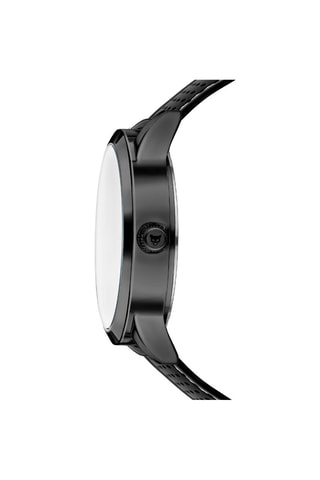 Montre à quartz en silicone Perth - Noir