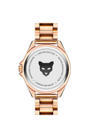 Montre à quartz en acier Malaga - Doré rose et blanc