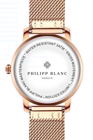 Montre à quartz en acier - Doré rose