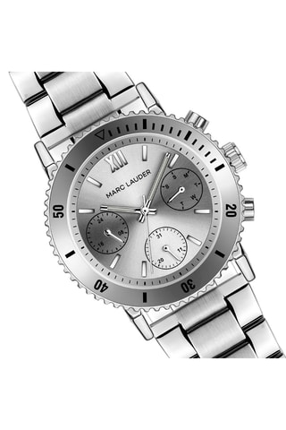 Montre à quartz en acier Prague - Argenté