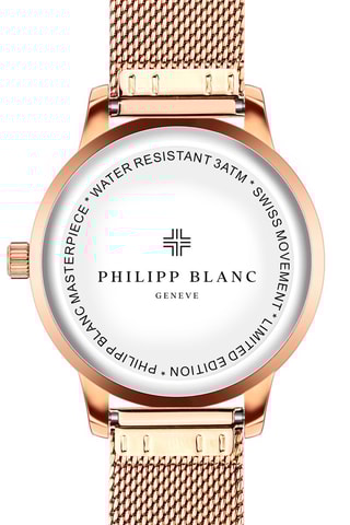 Montre à quartz en acier - Doré rose