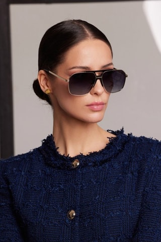 Lunettes de soleil polarisées mixte Urban Dandy - Catégorie 3 - Gris et doré